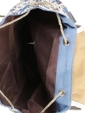 multi colored canvas backpack - 13431217 - Standard Image - 3