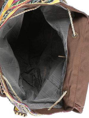 multi colored canvas backpack - 13431239 - Standard Image - 3