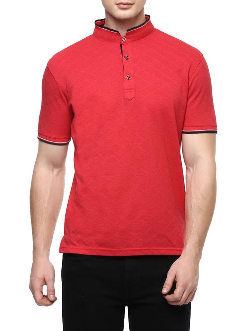 red cotton tshirt - 13432459 - Standard Image - 1