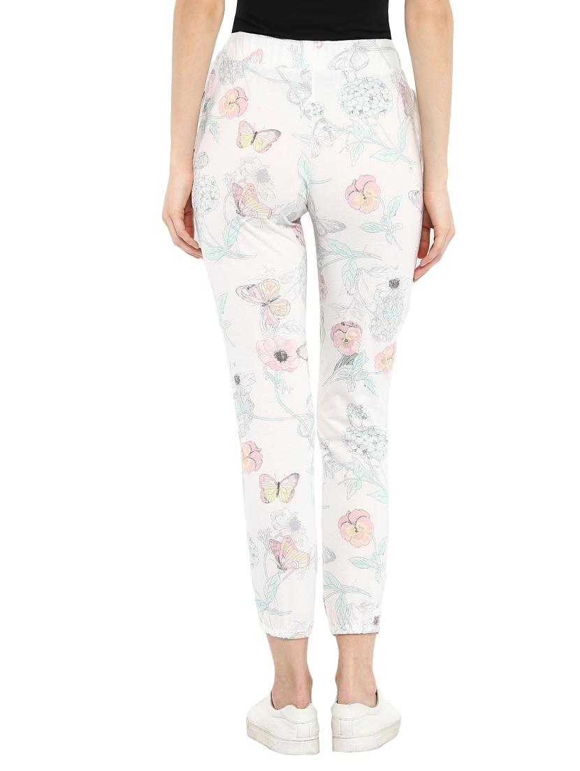 white cotton track pants - 13432472 - Zoom Image - 3
