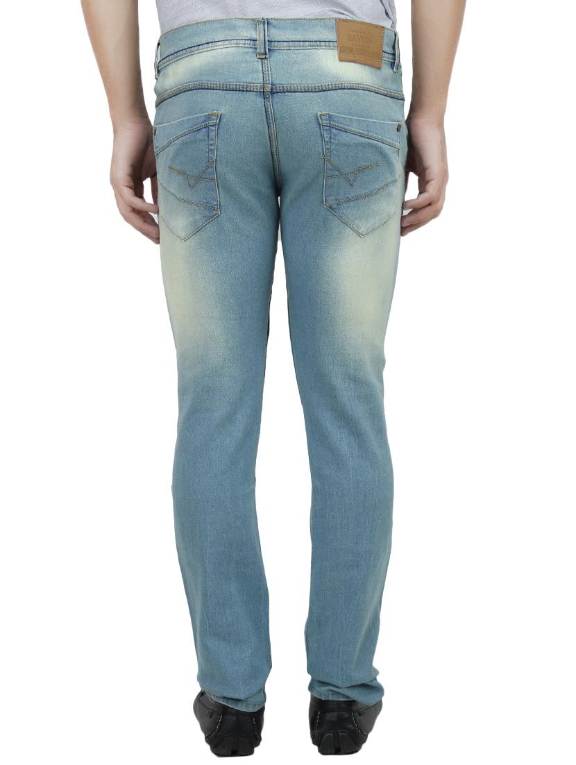 blue denim heavy washed jeans - 13433988 - Zoom Image - 3