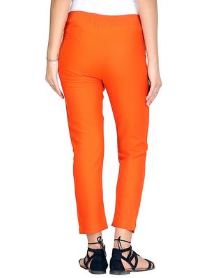 orange cotton cigarette pants - 13441575 - Standard Image - 3