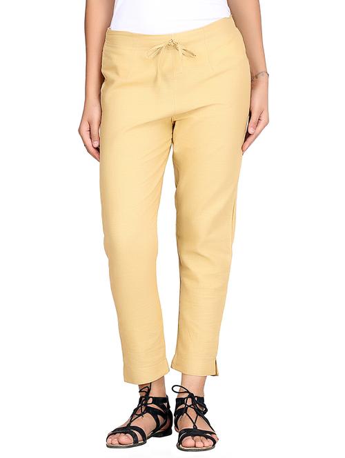 light yellow cigarette pants - 13441578 - Standard Image - 1