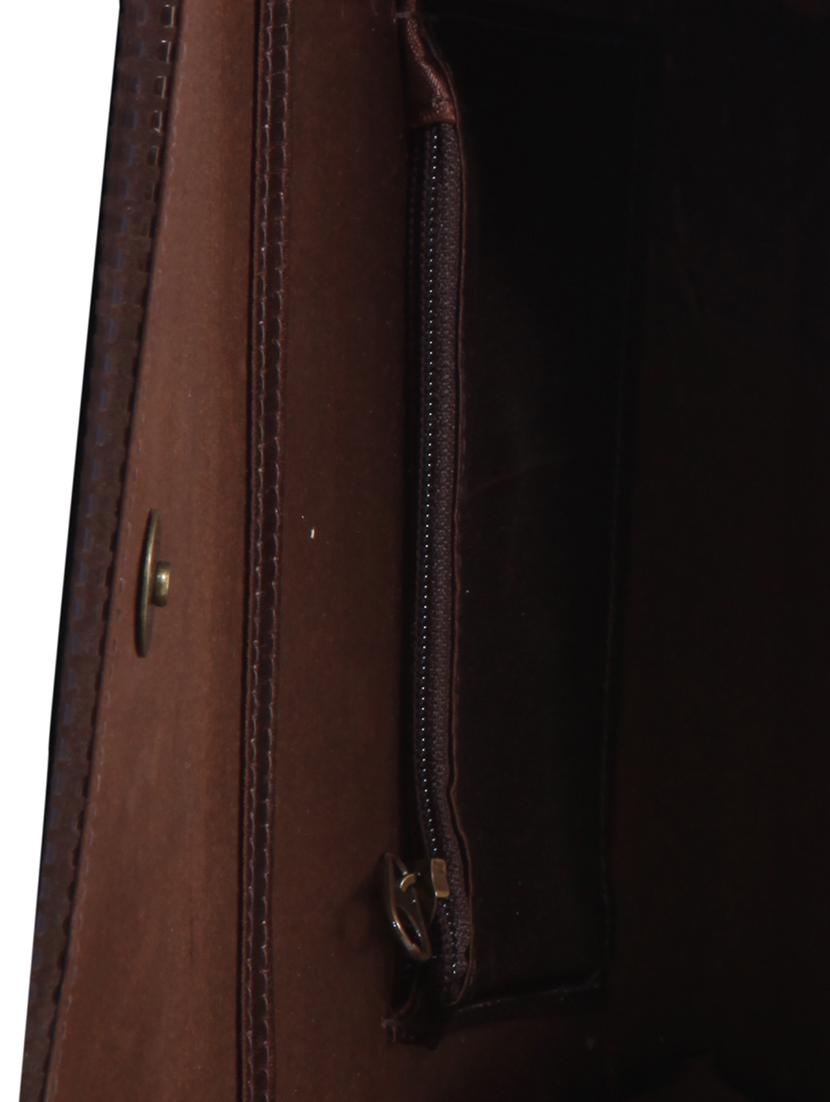brown leather clutch - 13444298 - Zoom Image - 3