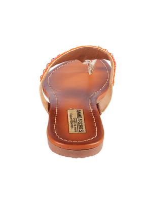 pink faux leather one toe kolhapuris - 13448266 - Standard Image - 3
