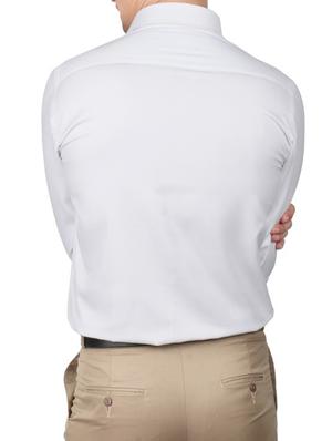 white cotton formal shirt - 13449977 - Standard Image - 3