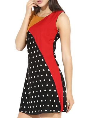 polka dot a-line dress - 13450752 - Standard Image - 3