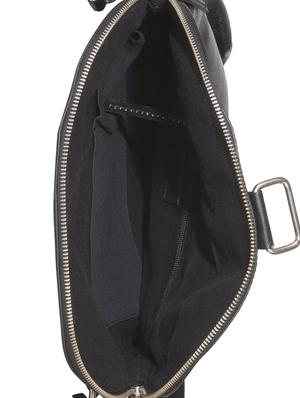 black leather sling bag - 13454105 - Standard Image - 3