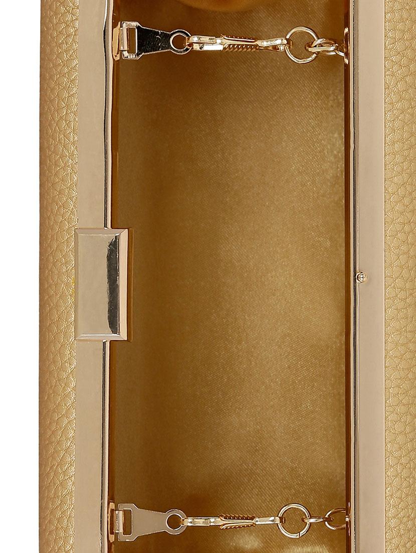 gold metal clutch - 13454996 - Zoom Image - 3
