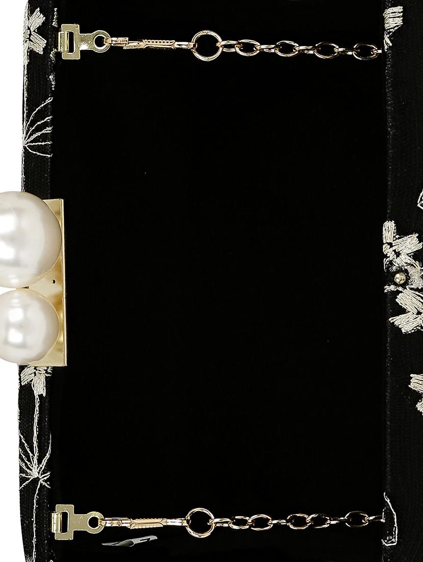 black metal clutch - 13454999 - Zoom Image - 3