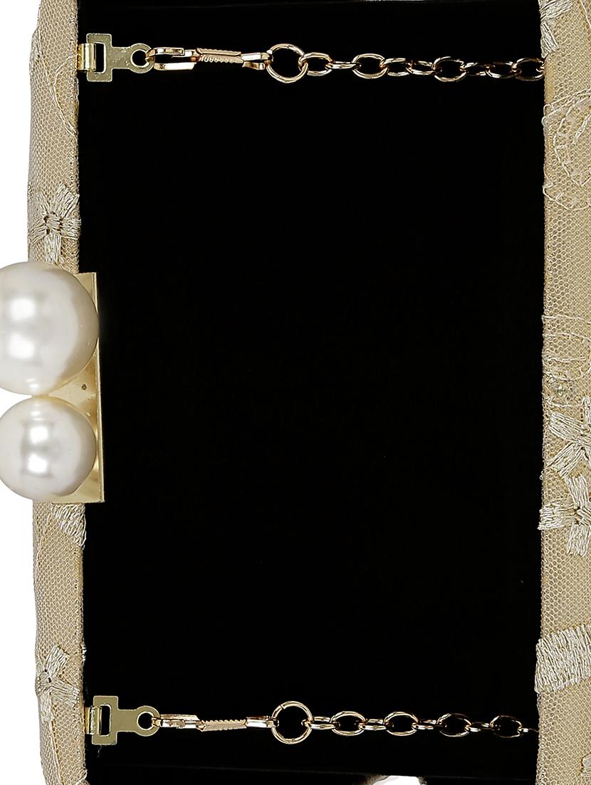 gold metal clutch - 13455000 - Zoom Image - 3