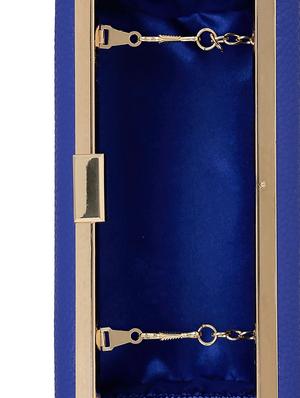 blue metal clutch - 13455013 - Standard Image - 3