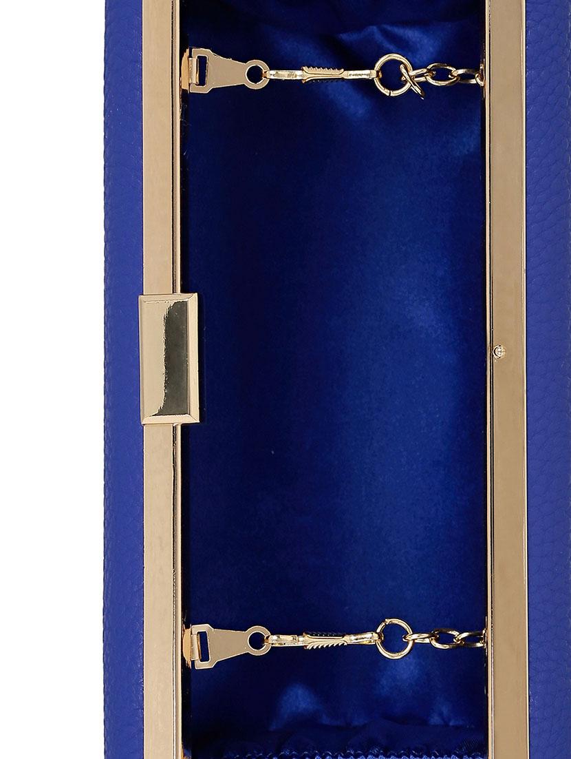 blue metal clutch - 13455013 - Zoom Image - 3
