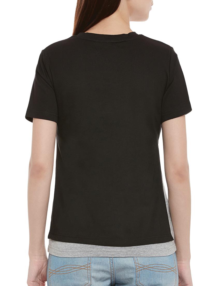 black cotton top - 13460146 - Zoom Image - 3