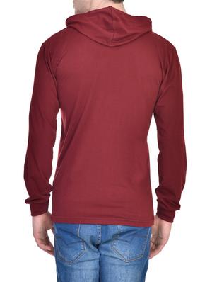maroon cotton t-shirt - 13461221 - Standard Image - 3