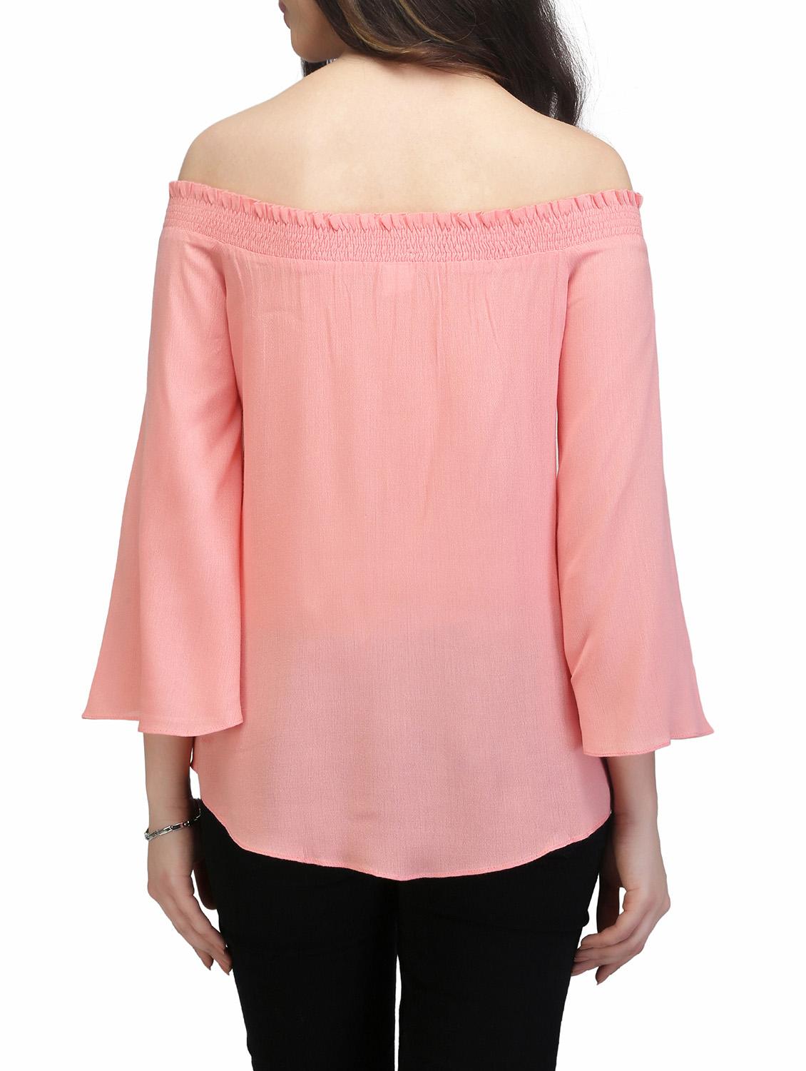 off shoulder bell sleeved top - 13464054 - Zoom Image - 3