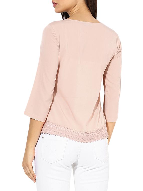 pleated neck elasticated hem top - 13464673 - Zoom Image - 3