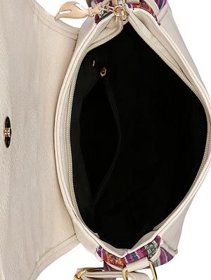 beige leatherette sling bag - 13464698 - Standard Image - 3
