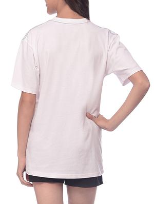 white printed cotton regular tee - 13464867 - Standard Image - 3