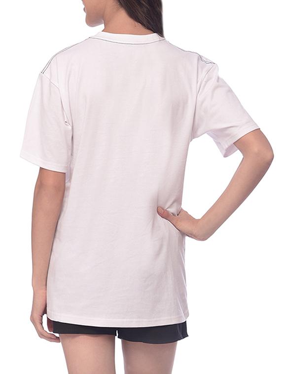 white printed cotton regular tee - 13464867 - Zoom Image - 3