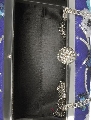 blue cotton clutch - 13465331 - Standard Image - 3