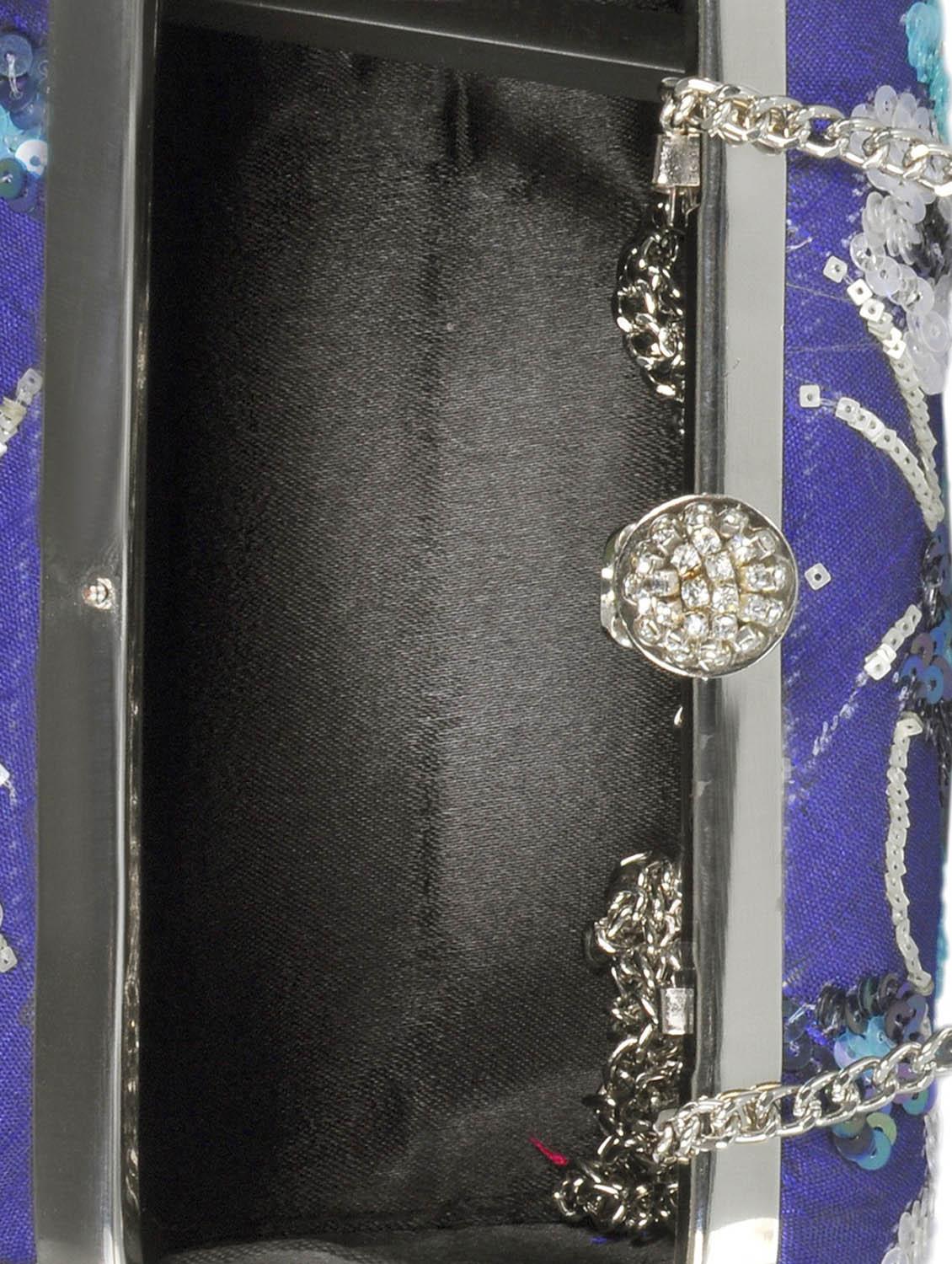 blue cotton clutch - 13465331 - Zoom Image - 3