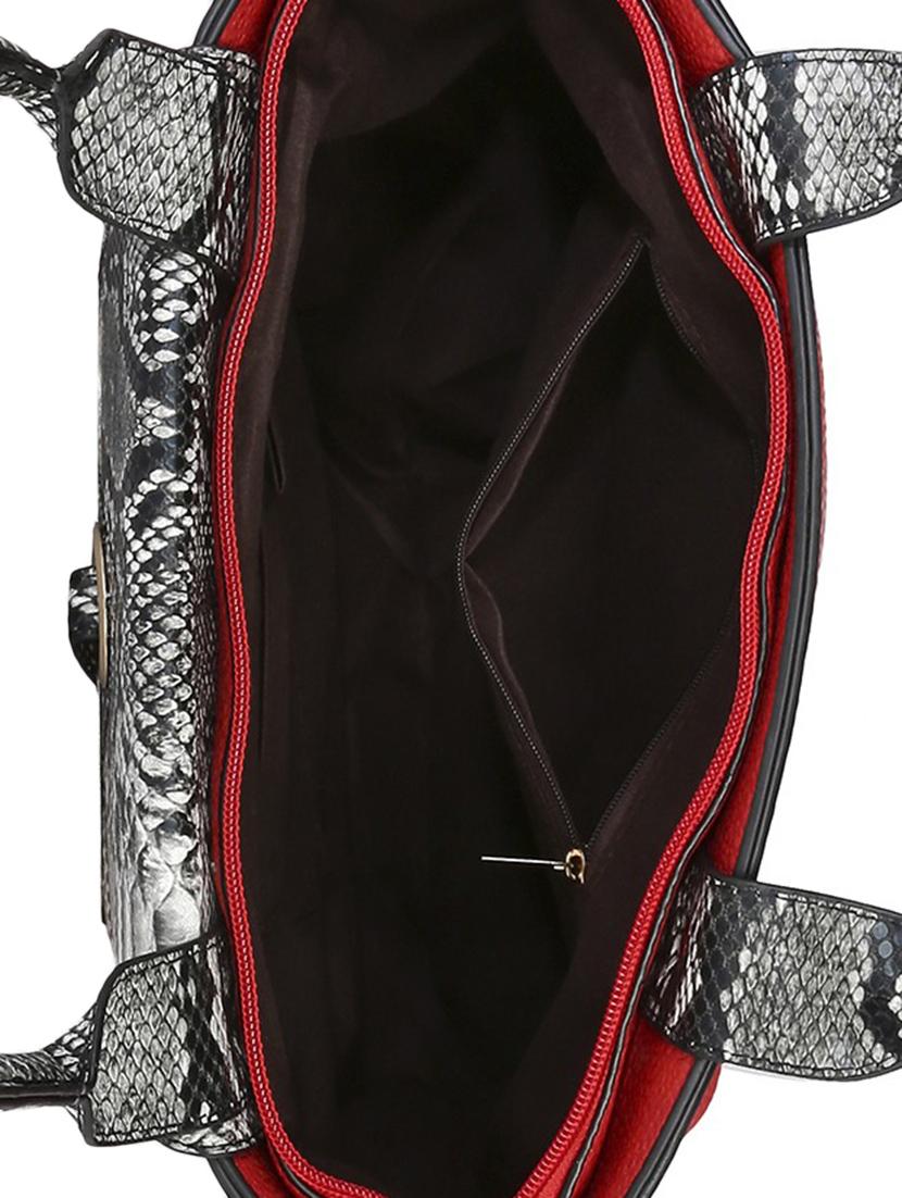red leatherette handbag - 13466003 - Zoom Image - 3