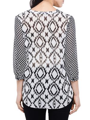 white georgette regular shirt - 13466685 - Standard Image - 3
