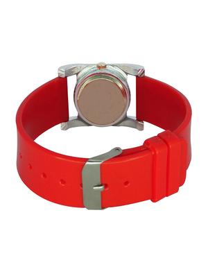 valentime red silicone strap watch - 13469405 - Standard Image - 3