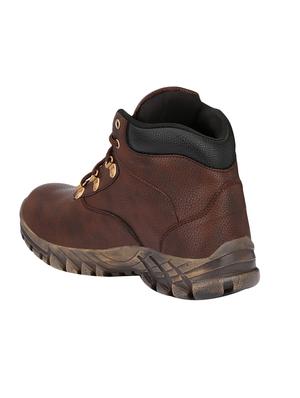 brown leatherette High ankle boot - 13470148 - Standard Image - 3