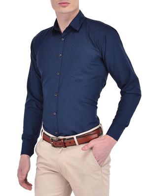 blue set of 2 cotton blend formal shirt - 13470412 - Standard Image - 3