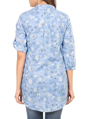 blue floral tunic - 13480010 - Standard Image - 3