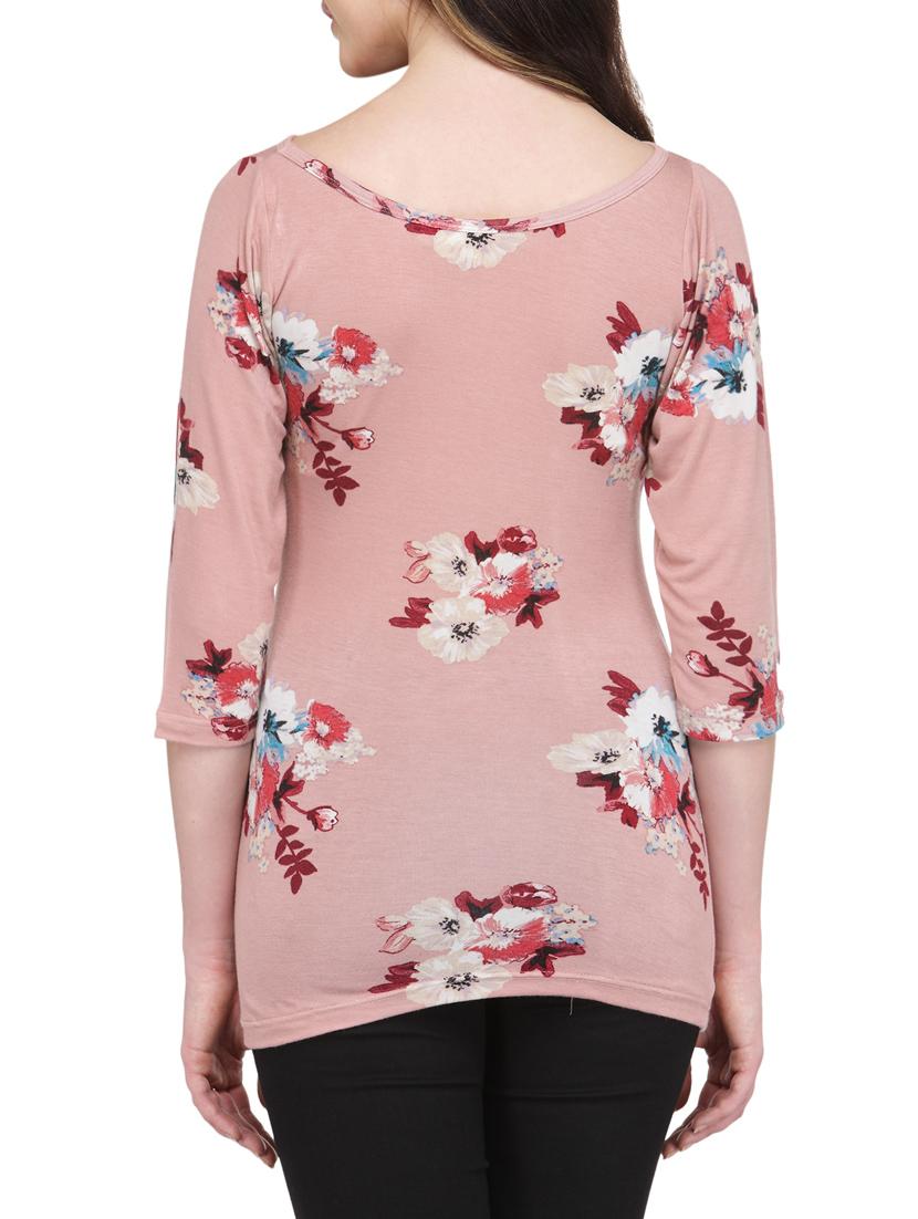 pink viscose floral top - 13480098 - Zoom Image - 3