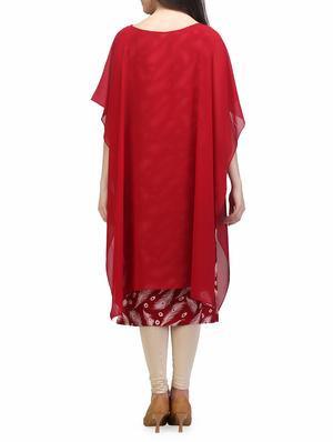 maroon rayon straight kurta - 13480118 - Standard Image - 3