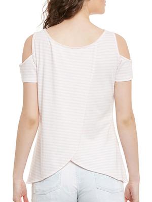 cold shoulder striped top - 13480459 - Standard Image - 3