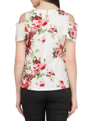 floral print ruffle top - 13480863 - Standard Image - 3
