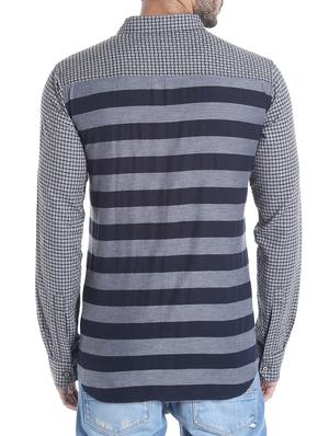 grey cotton casual shirt - 13481051 - Standard Image - 3
