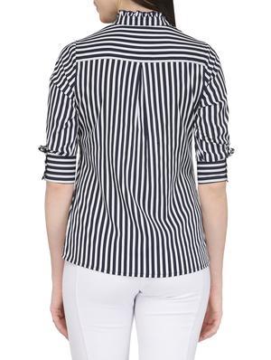 frill detail striped shirt - 13481957 - Standard Image - 3