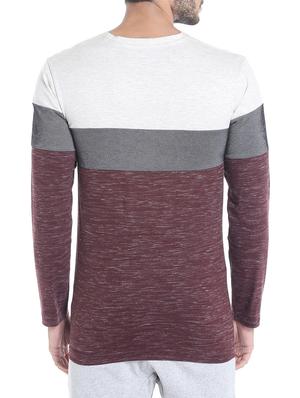 maroon cotton cut & sew t-shirt - 13482153 - Standard Image - 3