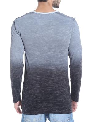blue cotton ombre tshirt - 13482155 - Standard Image - 3