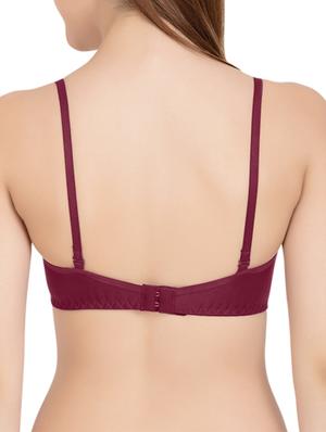 set of 2 maroon cotton bras - 13532732 - Standard Image - 3