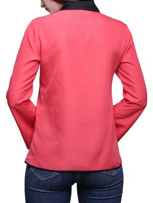pink polyester regular top - 13548117 - Standard Image - 3