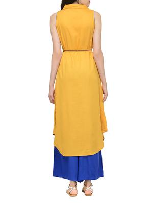 shirt collar embroidered kurta - 13549937 - Standard Image - 3