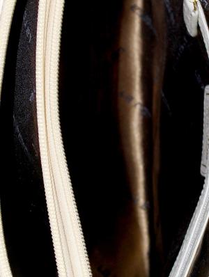 beige leather structured handbag - 13650326 - Standard Image - 3