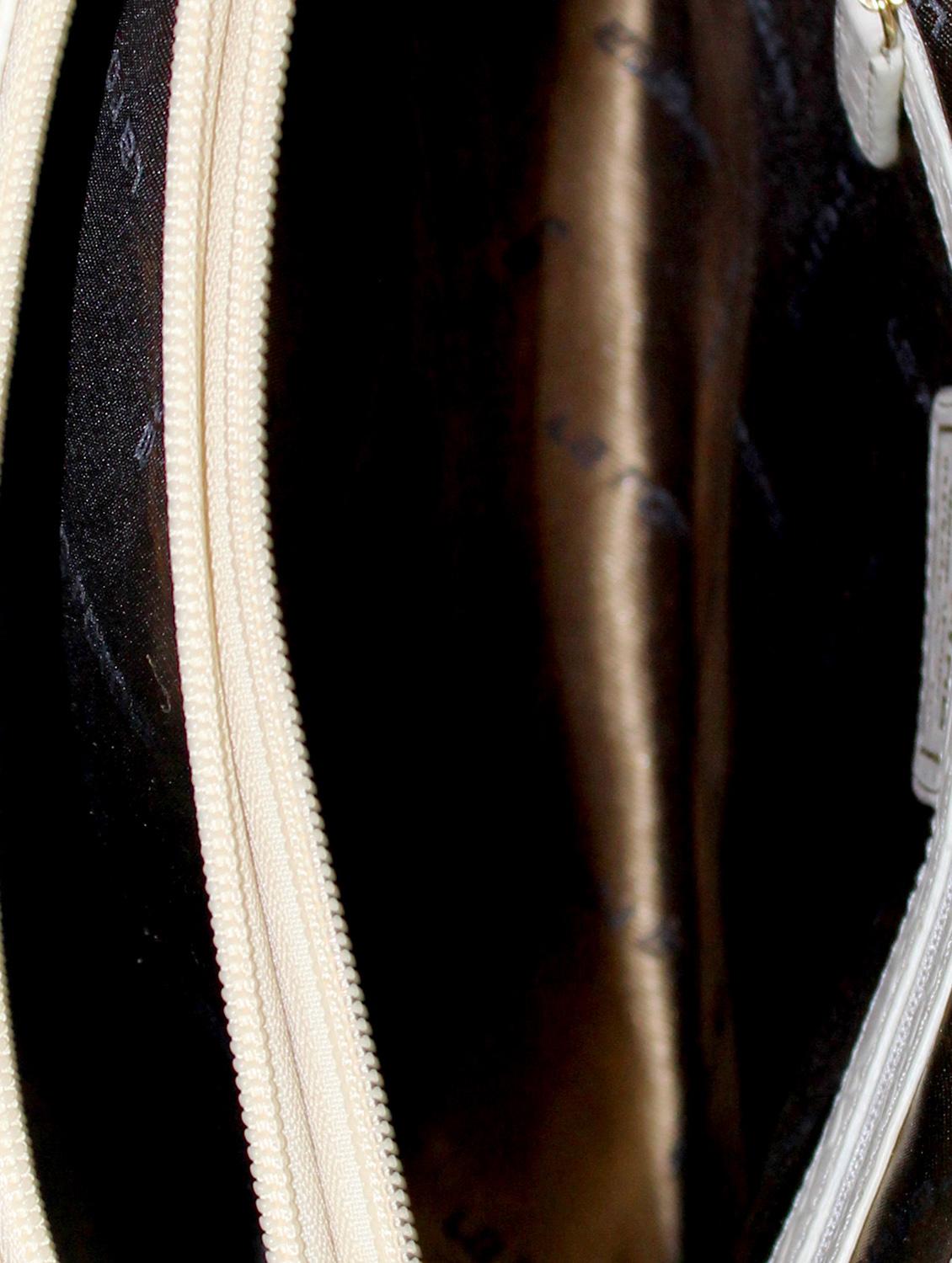 beige leather structured handbag - 13650326 - Zoom Image - 3