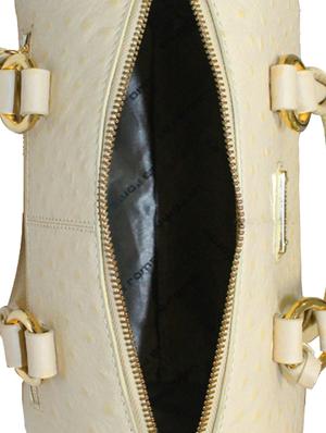 cream leather structured handbag - 13656069 - Standard Image - 3