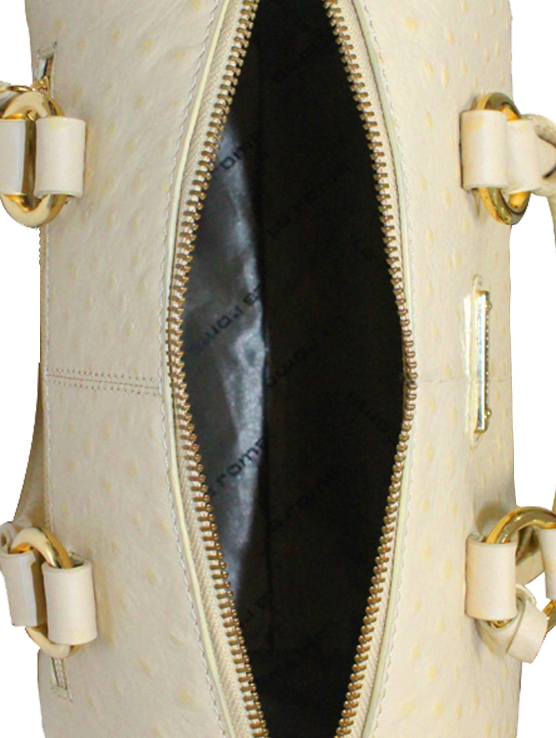 cream leather structured handbag - 13656069 - Zoom Image - 3