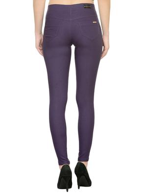purple cotton jeggings - 13656914 - Standard Image - 3