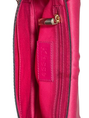 pink leather structured sling bag - 13656927 - Standard Image - 3