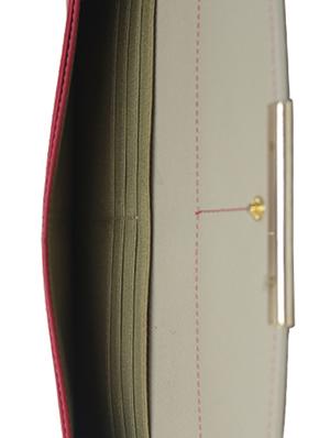 multi coloured leather regular clutch - 13661501 - Standard Image - 3